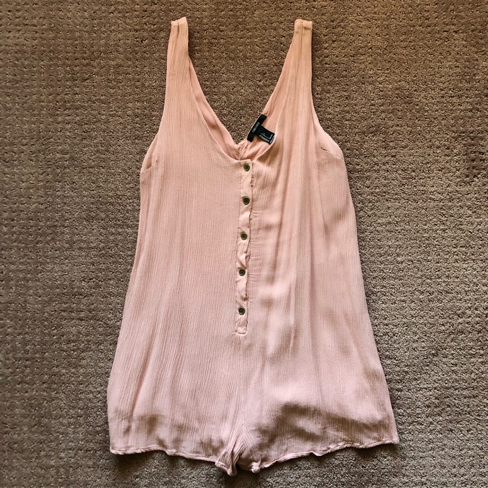 Forever 21 Light Pink Tank Top Romper